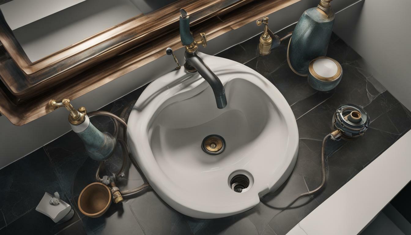 are bathroom sink pipes connect to sink drain